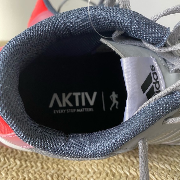 Adidas Women's Marathon 10 running sneaker athletic shoes grey pink new in box 6 - Picture 9 of 11